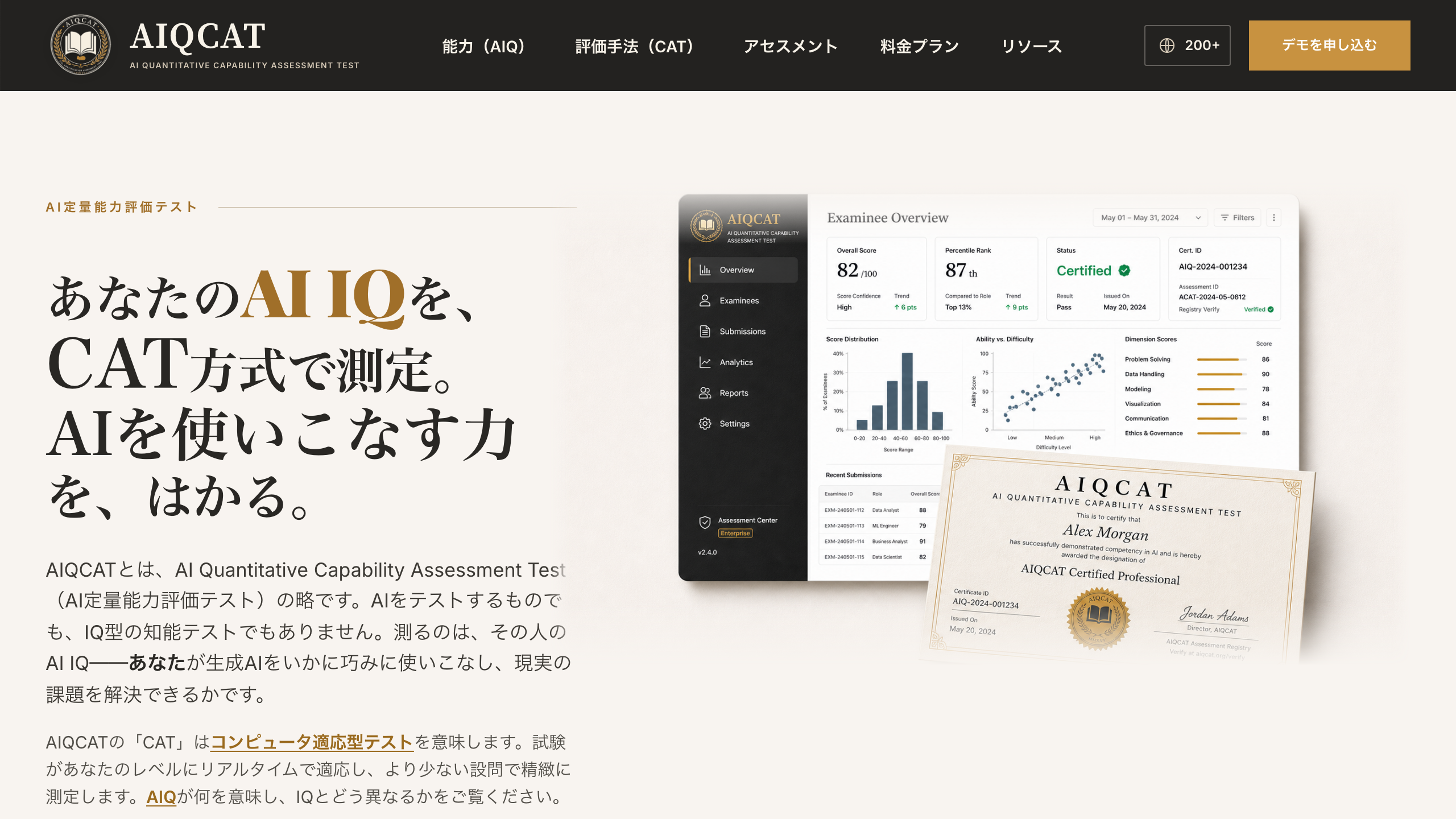 AIQCAT 日本語版トップページ